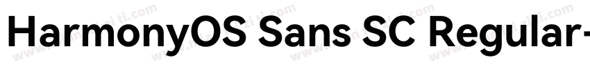 HarmonyOS Sans SC Regular字体转换